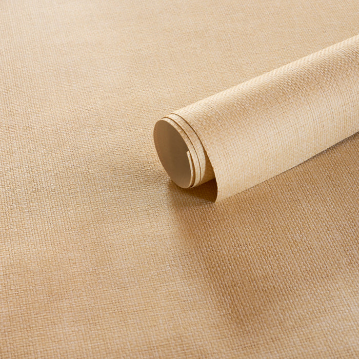 Schumacher Kiko Paperweave Oat Wallpaper Sample 5008843