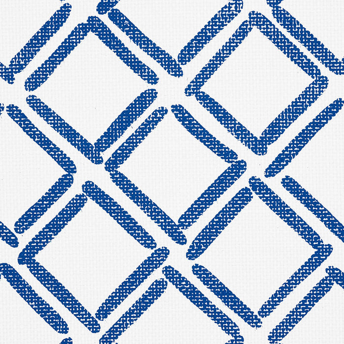 Schumacher Dina Paperweave Cobalt Wallpaper Sample 5008860