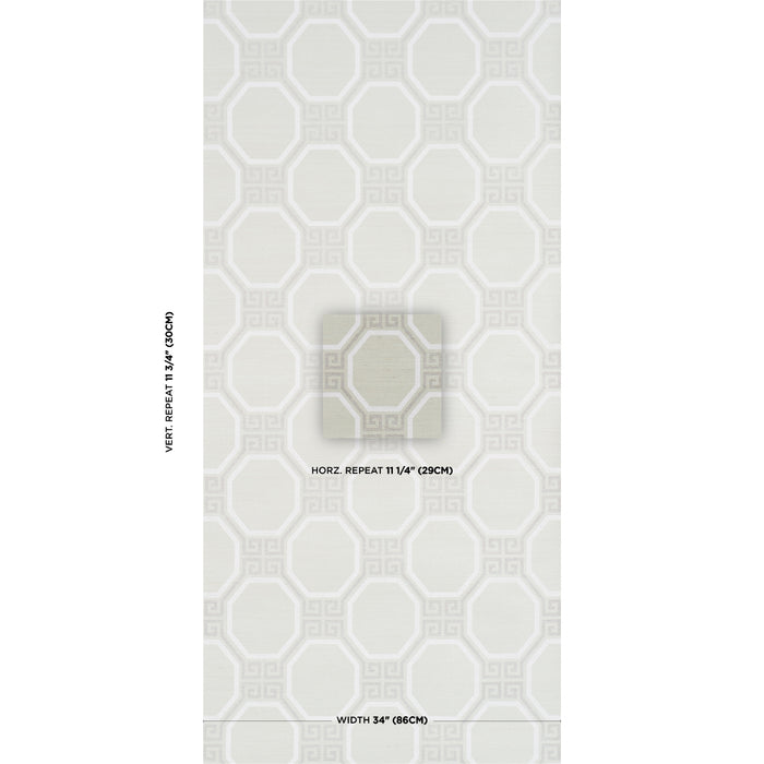 Schumacher Octavia Sisal Mint Wallpaper 5008936