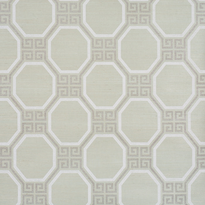 Schumacher Octavia Sisal Mint Wallpaper 5008936