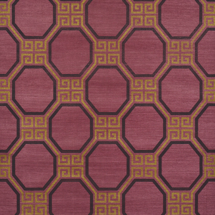 Schumacher Octavia Sisal Golden Plum Wallpaper 5008937
