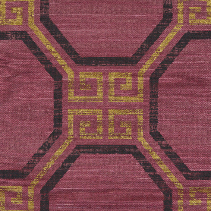 Schumacher Octavia Sisal Golden Plum Wallpaper 5008937