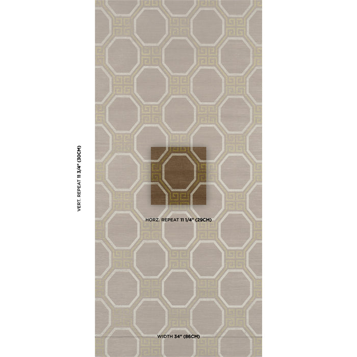 Schumacher Octavia Sisal Sepia Wallpaper 5008938