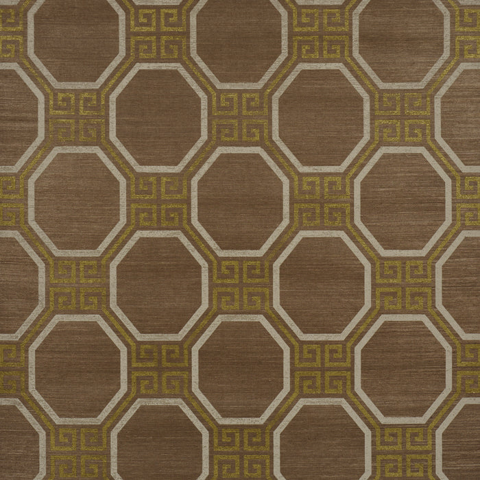 Schumacher Octavia Sisal Sepia Wallpaper Sample 5008938