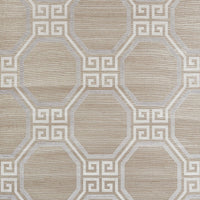 Schumacher Octavia Hemp Shimmer Quartz Wallpaper 5008980