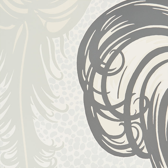 Schumacher Plumes Champagne Wallpaper Sample 5009150