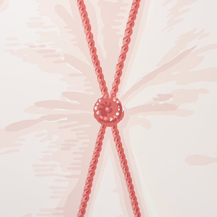 Schumacher Drapery Blush Wallpaper Sample 5009161