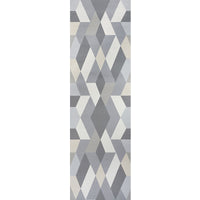 Schumacher Deco Diamonds Panel Dove Wallpaper 5009200