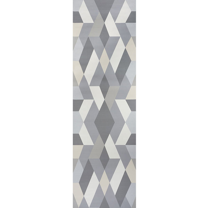 Schumacher Deco Diamonds Panel Dove Wallpaper Sample 5009200