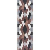 Schumacher Deco Diamonds Panel Carbon Wallpaper 5009201
