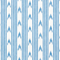 Schumacher Santa Barbara Ikat Indigo Wallpaper 5009220