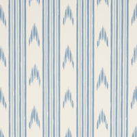 Schumacher Santa Barbara Ikat China Blue Wallpaper 5009223