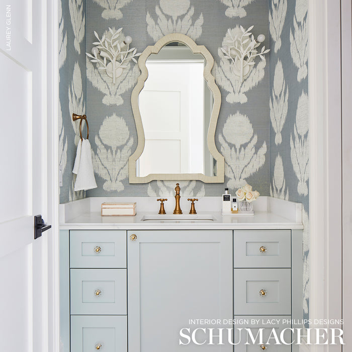 Schumacher Agra Sisal Sky Wallpaper Sample 5009280