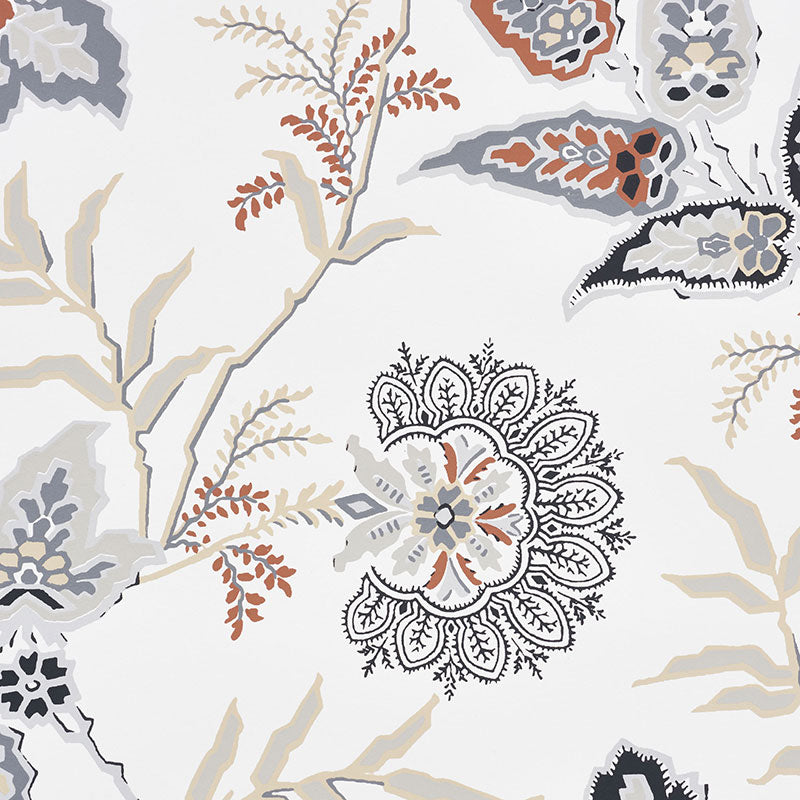 Schumacher Emperor's Vine Neutral Wallpaper Sample 5009292