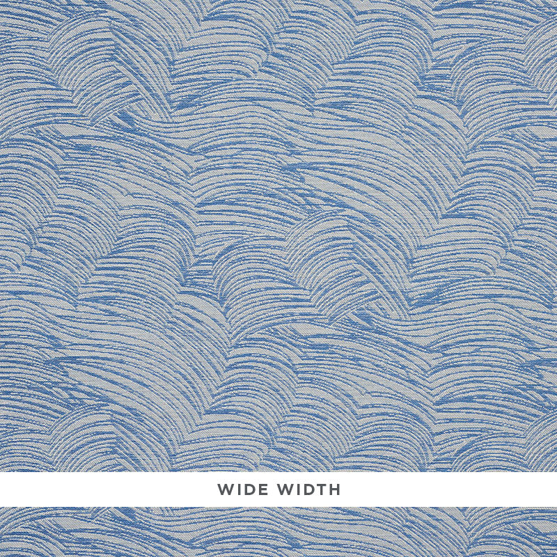 Schumacher Jete Blue Wallpaper Sample 5009320