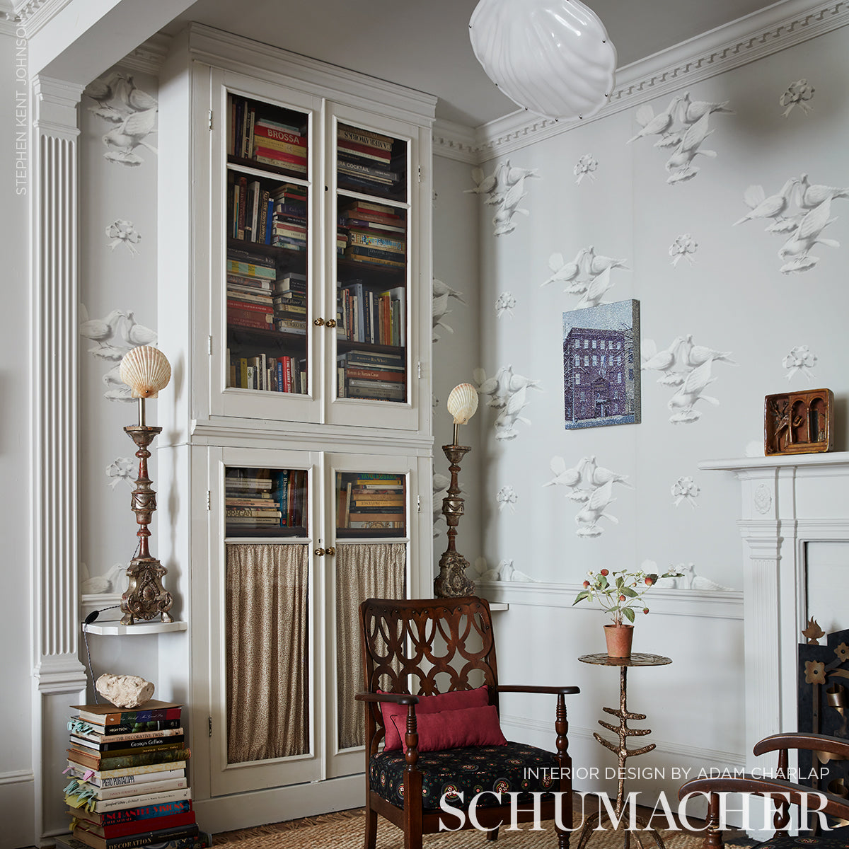 Schumacher Giunone Stone Wallpaper Sample 5009360