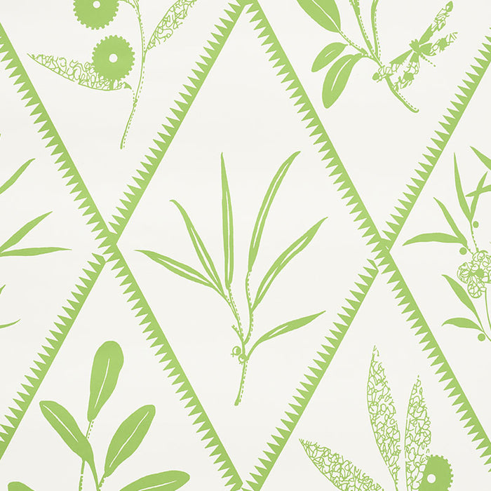 Schumacher Endimione Leaf Wallpaper Sample 5009371