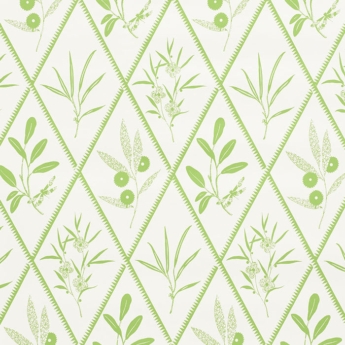 Schumacher Endimione Leaf Wallpaper Sample 5009371