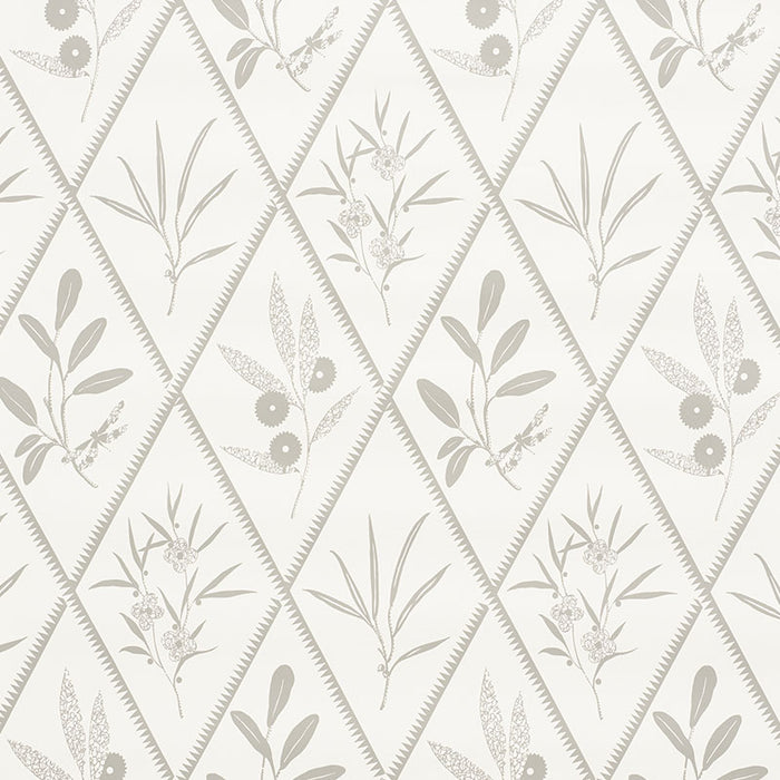 Schumacher Endimione Grey Wallpaper Sample 5009372