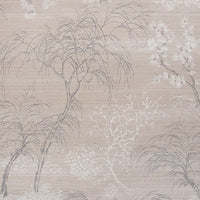 Schumacher Mori Hemp Shimmer Moonstone Wallpaper 5009390