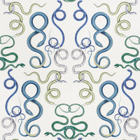 Schumacher Giove Emerald & Sapphire Wallpaper 5009460