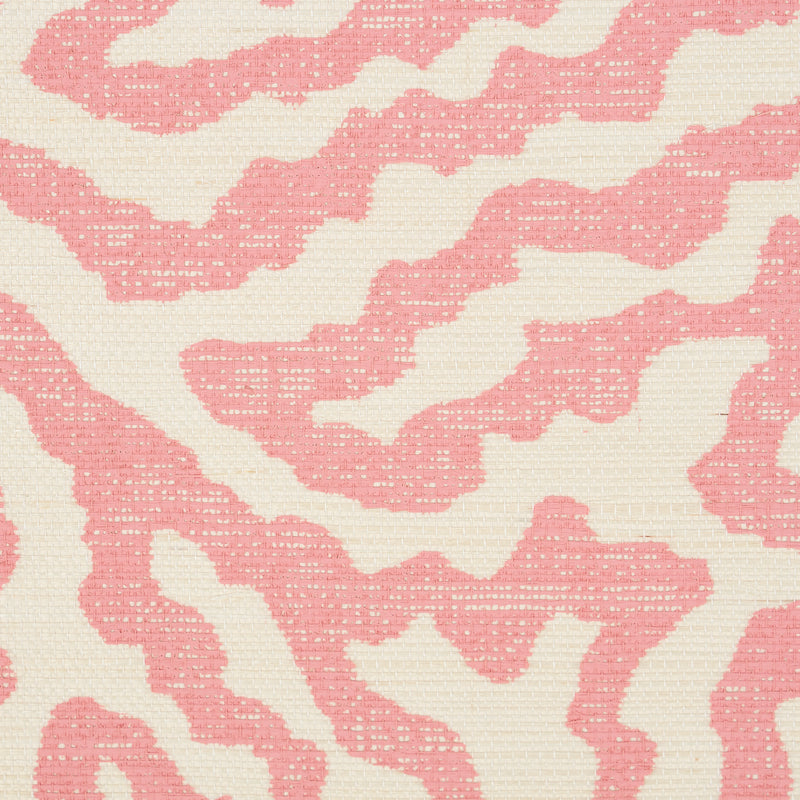 Schumacher Flower Shock Sisal Peony Wallpaper Sample 5009480