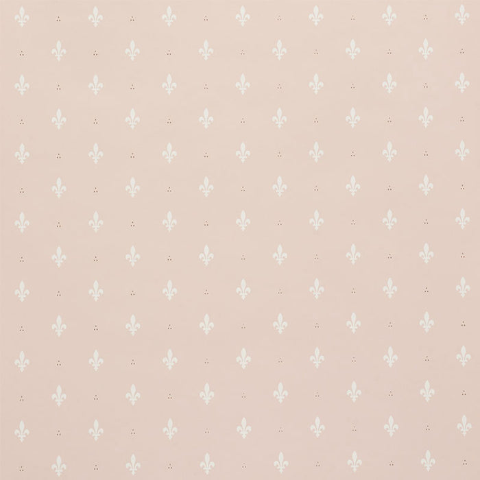 Schumacher Fleur De Lis Blush Wallpaper Sample 5009500