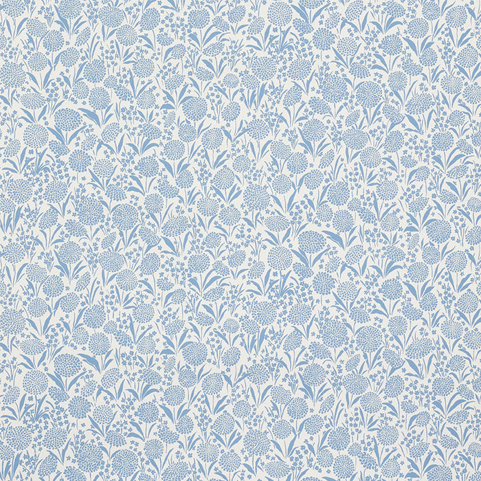 Schumacher Chrysanthemum Chambray Wallpaper Sample 5009550