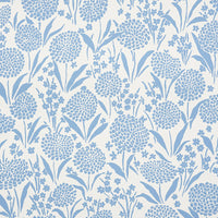 Schumacher Chrysanthemum Chambray Wallpaper 5009550
