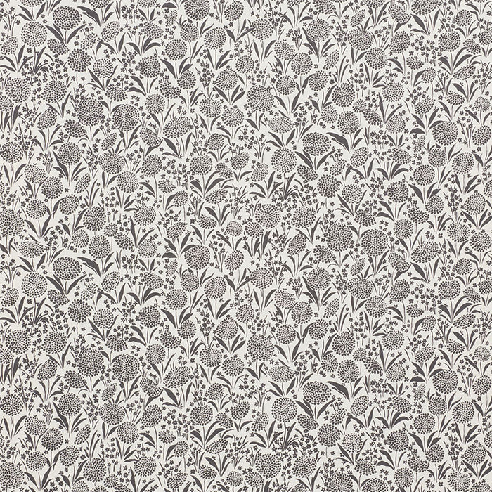 Schumacher Chrysanthemum Carbon Wallpaper Sample 5009553