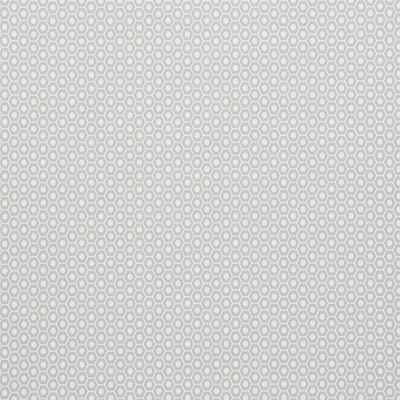 Schumacher Queen B Grey Wallpaper Sample 5009573