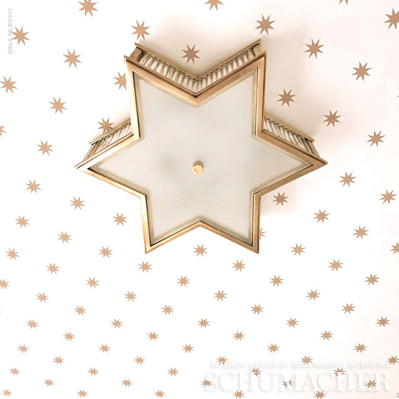 Schumacher Stargaze Bronze Wallpaper Sample 5009600