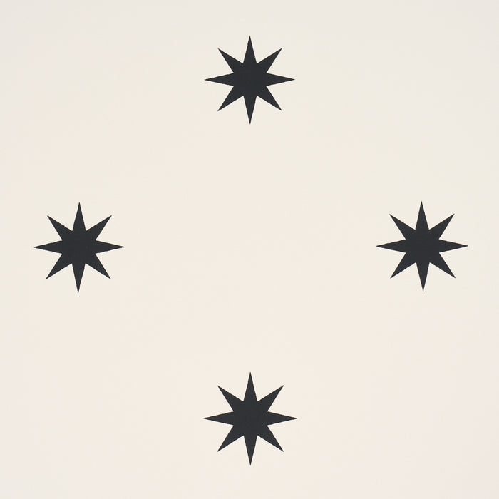 Schumacher Stargaze Black & Cream Wallpaper Sample 5009602