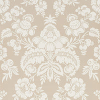 Schumacher Simone Damask Stone Wallpaper 5009612