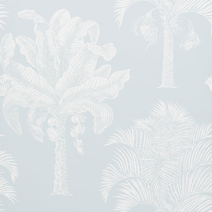 Schumacher Grand Palms Mineral Wallpaper Sample 5009621