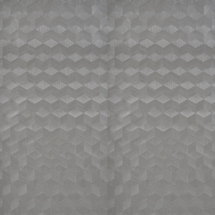 Schumacher Chevron Inlay Birch Wallpaper Sample 5009632