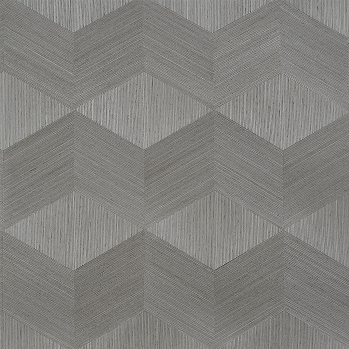 Schumacher Chevron Inlay Birch Wallpaper Sample 5009632