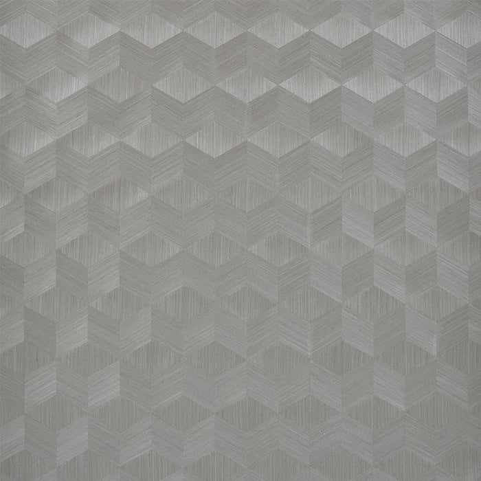 Schumacher Chevron Inlay Birch Wallpaper Sample 5009632