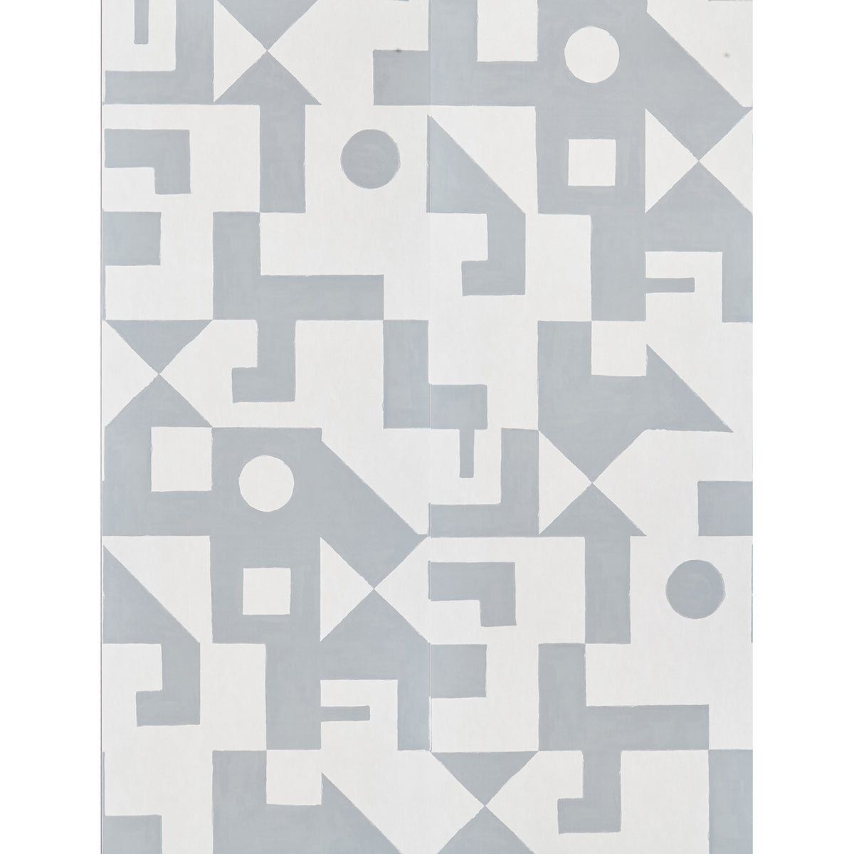 Schumacher Binary Panel Set Silver Wallpaper Sample 5009691