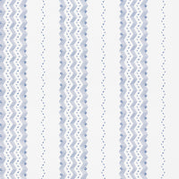 Schumacher Nauset Stripe Indigo Wallpaper 5009740