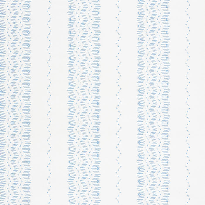 Schumacher Nauset Stripe Sky Wallpaper Sample 5009741