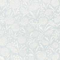 Schumacher Chrysanthemum Sisal Sky Wallpaper 5009780