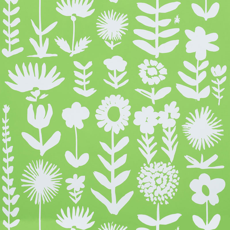 Schumacher Wild Things Leaf Wallpaper Sample 5009811
