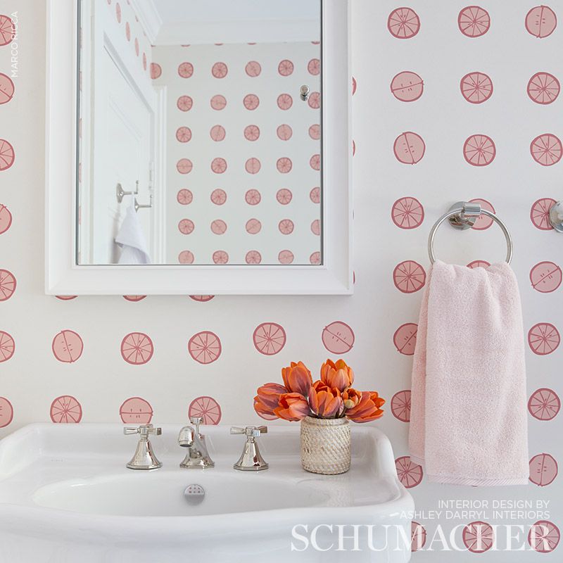 Schumacher Lemonade Grapefruit Wallpaper Sample 5009821