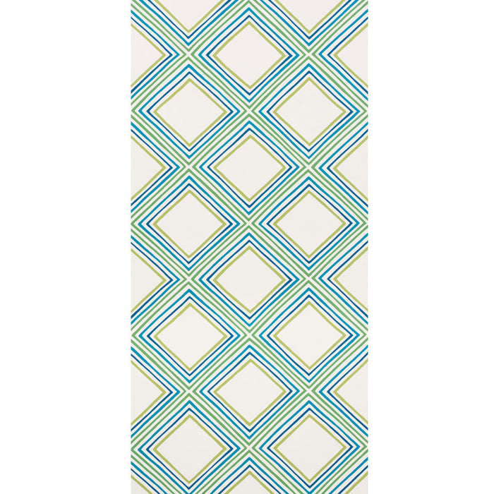 Schumacher Square Dance Peacock Wallpaper 5009830