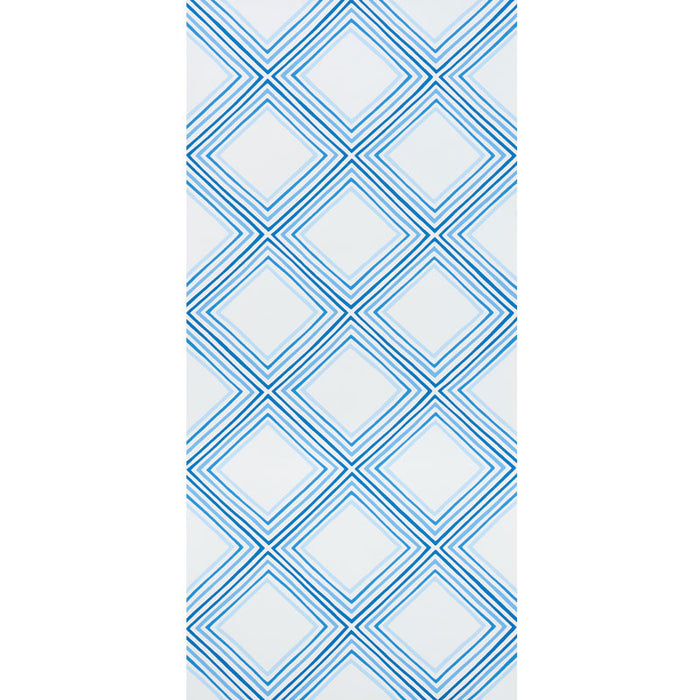 Schumacher Square Dance Blue Wallpaper 5009831