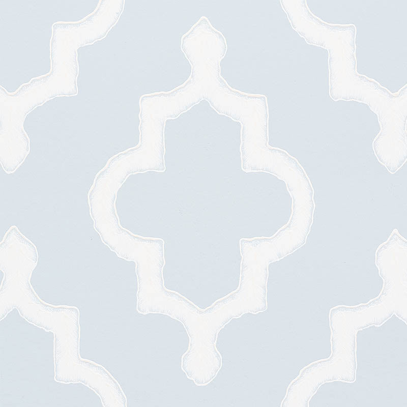 Schumacher Jake Orpington Blue Wallpaper Sample 5009860