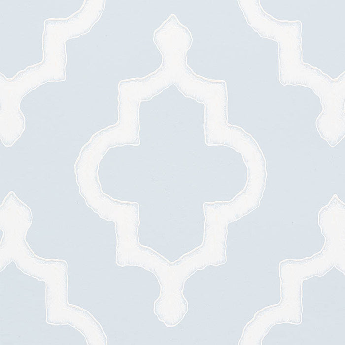 Schumacher Jake Orpington Blue Wallpaper Sample 5009860