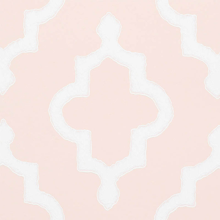 Schumacher Jake Quiet Pink Wallpaper Sample 5009861