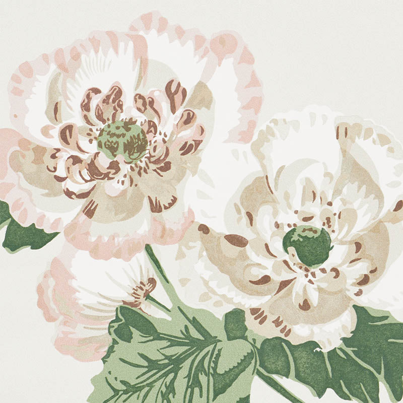 Schumacher Betty Quiet Pink Wallpaper Sample 5009870